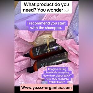 Organic shampoo. Stop fallout, stop dandruff, heal dryness, fast hair growth